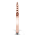 14kt Rose Gold Round Glow Classic Lab Diamond Openable Bangle Bracelet (1 Ct. Tw.) left