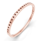 14kt Rose Gold Round Glow Classic Lab Diamond Openable Bangle Bracelet (1 Ct. Tw.) right