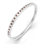 14kt White Gold Round Glow Classic Lab Diamond Openable Bangle Bracelet (2 Ct. Tw.) right