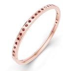 14kt Rose Gold Round Glow Classic Lab Diamond Openable Bangle Bracelet (1 Ct. Tw.) right
