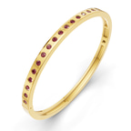 14kt Yellow Gold Round Glow Classic Lab Diamond Openable Bangle Bracelet (4 Ct. Tw.) right