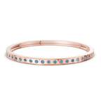 14kt Rose Gold Round Glow Classic Lab Diamond Openable Bangle Bracelet (1 Ct. Tw.) front image