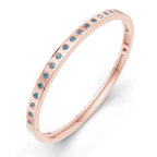 14kt Rose Gold Round Glow Classic Lab Diamond Openable Bangle Bracelet (1 Ct. Tw.) right