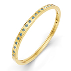 14kt Yellow Gold Round Glow Classic Lab Diamond Openable Bangle Bracelet (1 Ct. Tw.) right