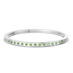 14kt White Gold Round Glow Classic Lab Diamond Openable Bangle Bracelet (1 Ct. Tw.) front image