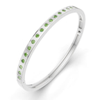 14kt White Gold Round Glow Classic Lab Diamond Openable Bangle Bracelet (1 Ct. Tw.) right