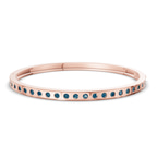 14kt Rose Gold Round Glow Classic Lab Diamond Openable Bangle Bracelet (1 Ct. Tw.) front image