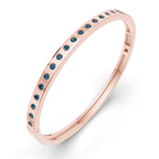 14kt Rose Gold Round Glow Classic Lab Diamond Openable Bangle Bracelet (1 Ct. Tw.) right