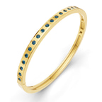14kt Yellow Gold Round Glow Classic Lab Diamond Openable Bangle Bracelet (1 Ct. Tw.) right