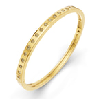 14kt Yellow Gold Round Glow Classic Lab Diamond Openable Bangle Bracelet (2 Ct. Tw.) right