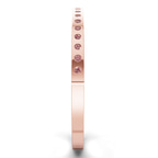 14kt Rose Gold Round Glow Classic Lab Diamond Openable Bangle Bracelet (3 Ct. Tw.) left