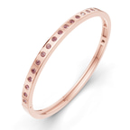 14kt Rose Gold Round Glow Classic Lab Diamond Openable Bangle Bracelet (3 Ct. Tw.) right