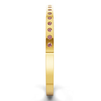 14kt Yellow Gold Round Glow Classic Lab Diamond Openable Bangle Bracelet (1 Ct. Tw.) left