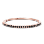 14ct Rose Gold Round Embrace Lab Diamond Openable Bangle Bracelet (1 Ct. Tw.) front image