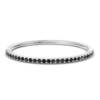 14ct White Gold Round Embrace Lab Diamond Openable Bangle Bracelet (1 Ct. Tw.) front image