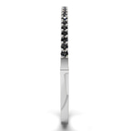 14ct White Gold Round Embrace Lab Diamond Openable Bangle Bracelet (1 Ct. Tw.) left