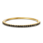 14ct Yellow Gold Round Embrace Lab Diamond Openable Bangle Bracelet (1 Ct. Tw.) front image