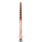 14kt Rose Gold Round Embrace Lab Diamond Openable Bangle Bracelet (1 Ct. Tw.) left