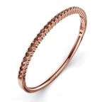 14kt Rose Gold Round Embrace Lab Diamond Openable Bangle Bracelet (1 Ct. Tw.) right