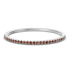 14ct White Gold Round Embrace Lab Diamond Openable Bangle Bracelet (1 Ct. Tw.) front image