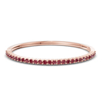 14kt Rose Gold Round Embrace Lab Diamond Openable Bangle Bracelet (1 Ct. Tw.) front image