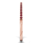 14kt Rose Gold Round Embrace Lab Diamond Openable Bangle Bracelet (1 Ct. Tw.) left