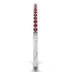14ct White Gold Round Embrace Lab Diamond Openable Bangle Bracelet (1 Ct. Tw.) left
