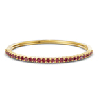 14kt Yellow Gold Round Embrace Lab Diamond Openable Bangle Bracelet (1 Ct. Tw.) front image