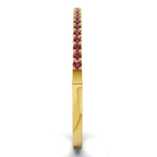 14kt Yellow Gold Round Embrace Lab Diamond Openable Bangle Bracelet (1 Ct. Tw.) left
