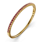 14kt Yellow Gold Round Embrace Lab Diamond Openable Bangle Bracelet (1 Ct. Tw.) right