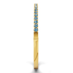 14kt Yellow Gold Round Embrace Lab Diamond Openable Bangle Bracelet (1 Ct. Tw.) left