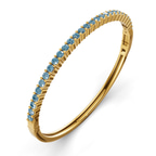 14kt Yellow Gold Round Embrace Lab Diamond Openable Bangle Bracelet (1 Ct. Tw.) right