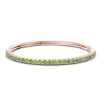 14ct Rose Gold Round Embrace Lab Diamond Openable Bangle Bracelet (1 Ct. Tw.) front image