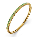 14kt Yellow Gold Round Embrace Lab Diamond Openable Bangle Bracelet (1 Ct. Tw.) right