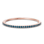 14ct Rose Gold Round Embrace Lab Diamond Openable Bangle Bracelet (1 Ct. Tw.) front image