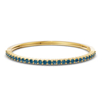14kt Yellow Gold Round Embrace Lab Diamond Openable Bangle Bracelet (1 Ct. Tw.) front image