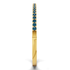 14kt Yellow Gold Round Embrace Lab Diamond Openable Bangle Bracelet (1 Ct. Tw.) left
