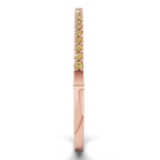 14ct Rose Gold Round Embrace Lab Diamond Openable Bangle Bracelet (1 Ct. Tw.) left
