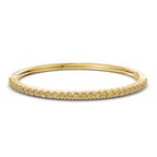 14kt Yellow Gold Round Embrace Lab Diamond Openable Bangle Bracelet (1 Ct. Tw.) front image