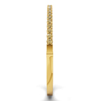 14kt Yellow Gold Round Embrace Lab Diamond Openable Bangle Bracelet (1 Ct. Tw.) left
