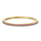 14kt Yellow Gold Round Embrace Lab Diamond Openable Bangle Bracelet (1 Ct. Tw.) front image