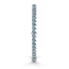 Platinum Lilac Pear Lab Diamond Tennis Bracelet (10 Ct. Tw.) left