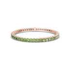 10kt Rose Gold Everlyn Oval Lab Diamond Tennis Bracelet (10 Ct. Tw.) front image