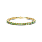 10kt Yellow Gold Everlyn Oval Lab Diamond Tennis Bracelet (4 Ct. Tw.) front image