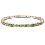 9ct Rose Gold Aldea Oval Lab Diamond Tennis Bracelet (3 Ct. Tw.) front image