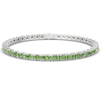 Platinum Aldea Oval Lab Diamond Tennis Bracelet (3 Ct. Tw.) front image