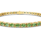 10kt Yellow Gold Aldea Oval Lab Diamond Tennis Bracelet (3 Ct. Tw.) side right image one