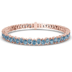 10kt Rose Gold Marion Pear Lab Diamond Tennis Bracelet (10 Ct. Tw.) front image