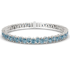 14kt White Gold Marion Pear Lab Diamond Tennis Bracelet (10 Ct. Tw.) front image