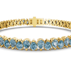 10kt Yellow Gold Marion Pear Lab Diamond Tennis Bracelet (10 Ct. Tw.) right